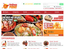 Tablet Screenshot of hotsauceplanet.com